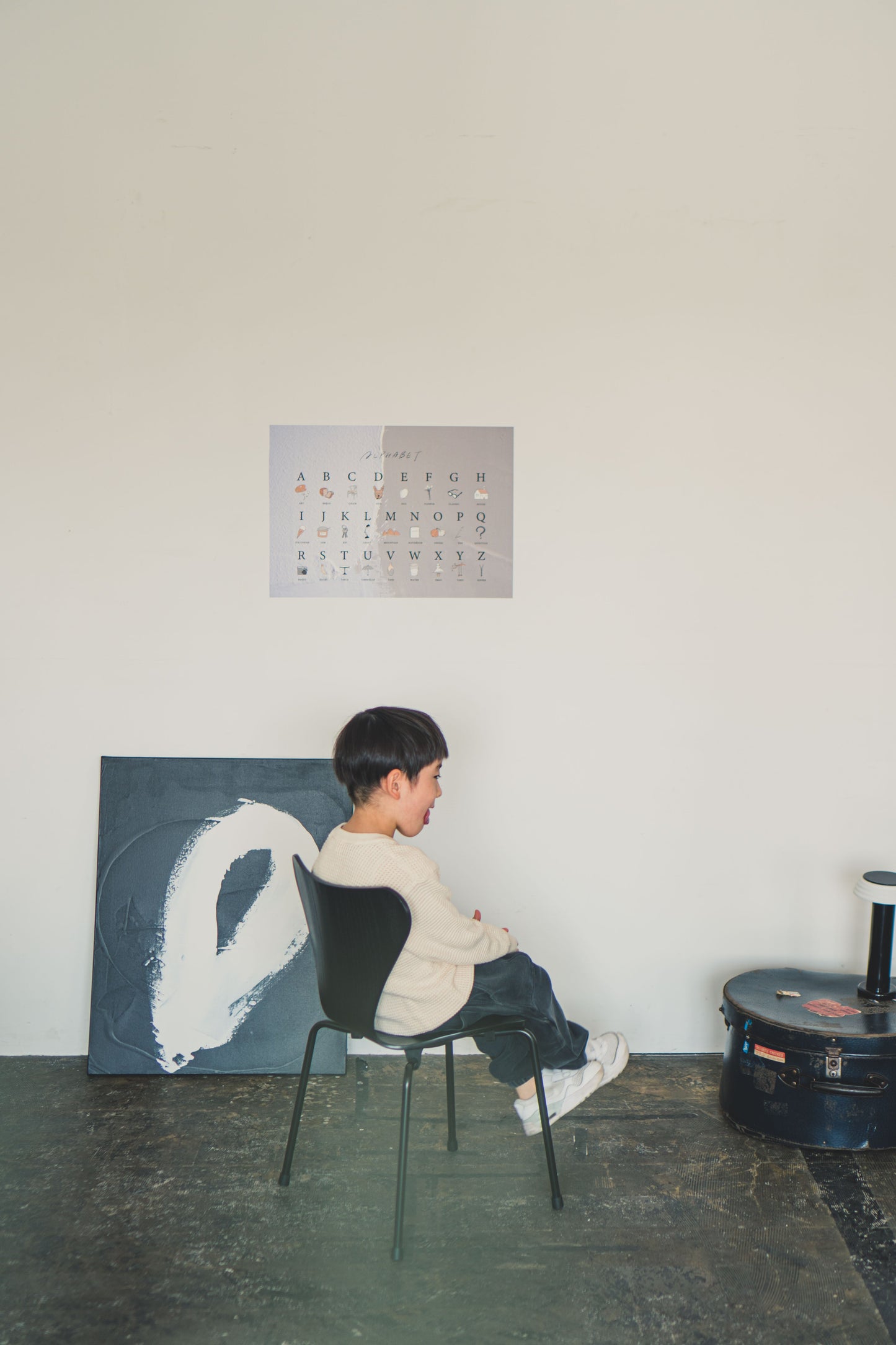 【受注生産】【ALPHABET -Simple Joy- 】貼ってはがせるシールポスター NATSUKO × KAZUKI