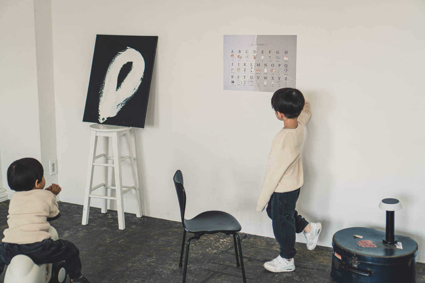 【受注生産】【ALPHABET -Simple Joy- 】貼ってはがせるシールポスター NATSUKO × KAZUKI