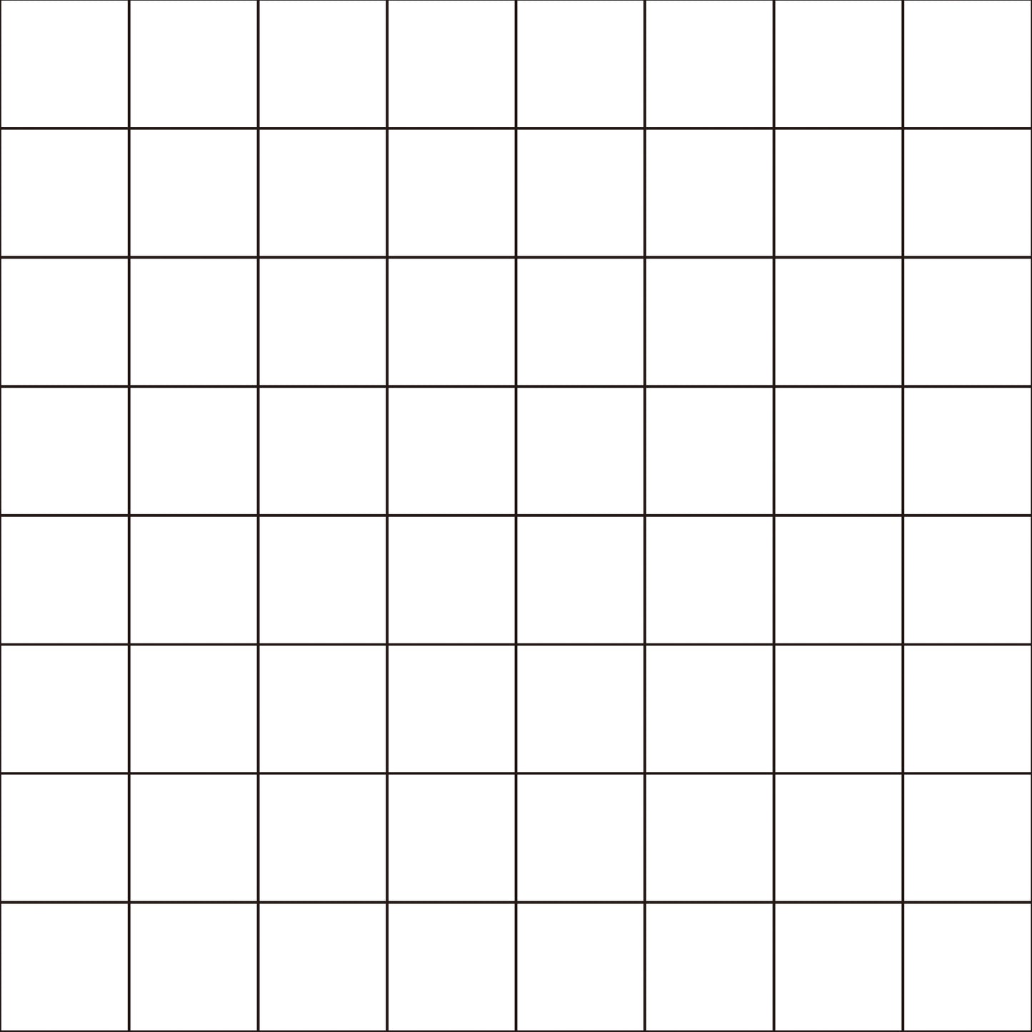 【Check-1001 / White&Black】 貼ってはがせるシール壁紙 チェック 格子 モノクロ