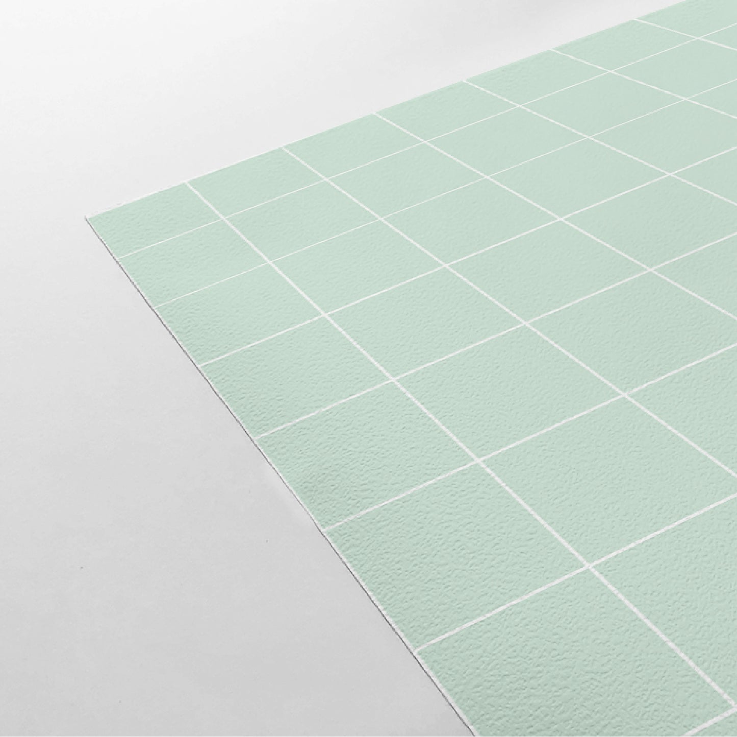 【Check-1008 / Mint&White】 貼ってはがせるシール壁紙 チェック 格子 ミント