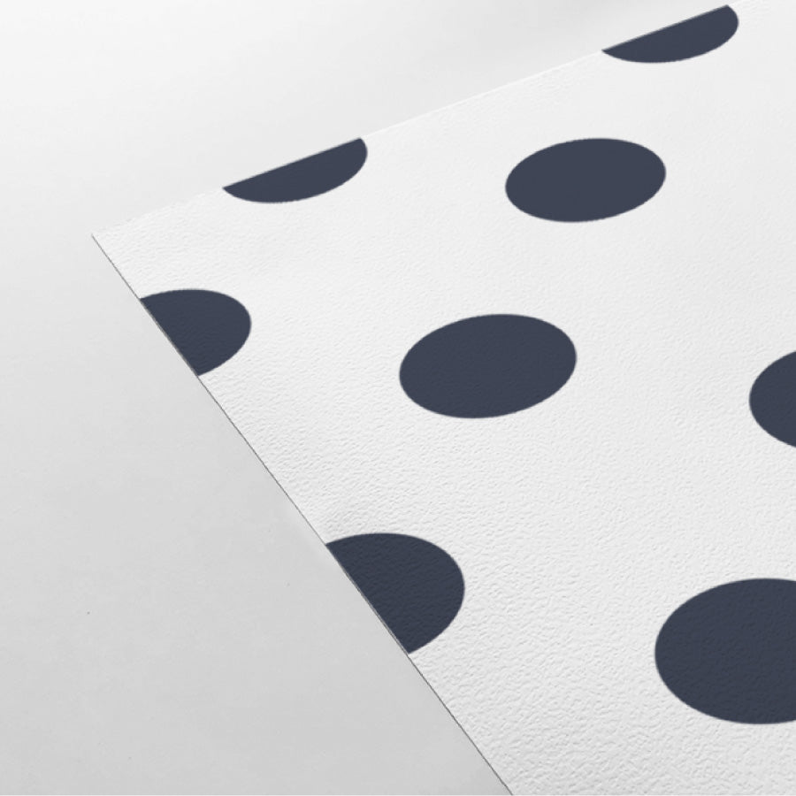 【DOT-L-09 / ドット柄ネイビー】 貼ってはがせるシール壁紙