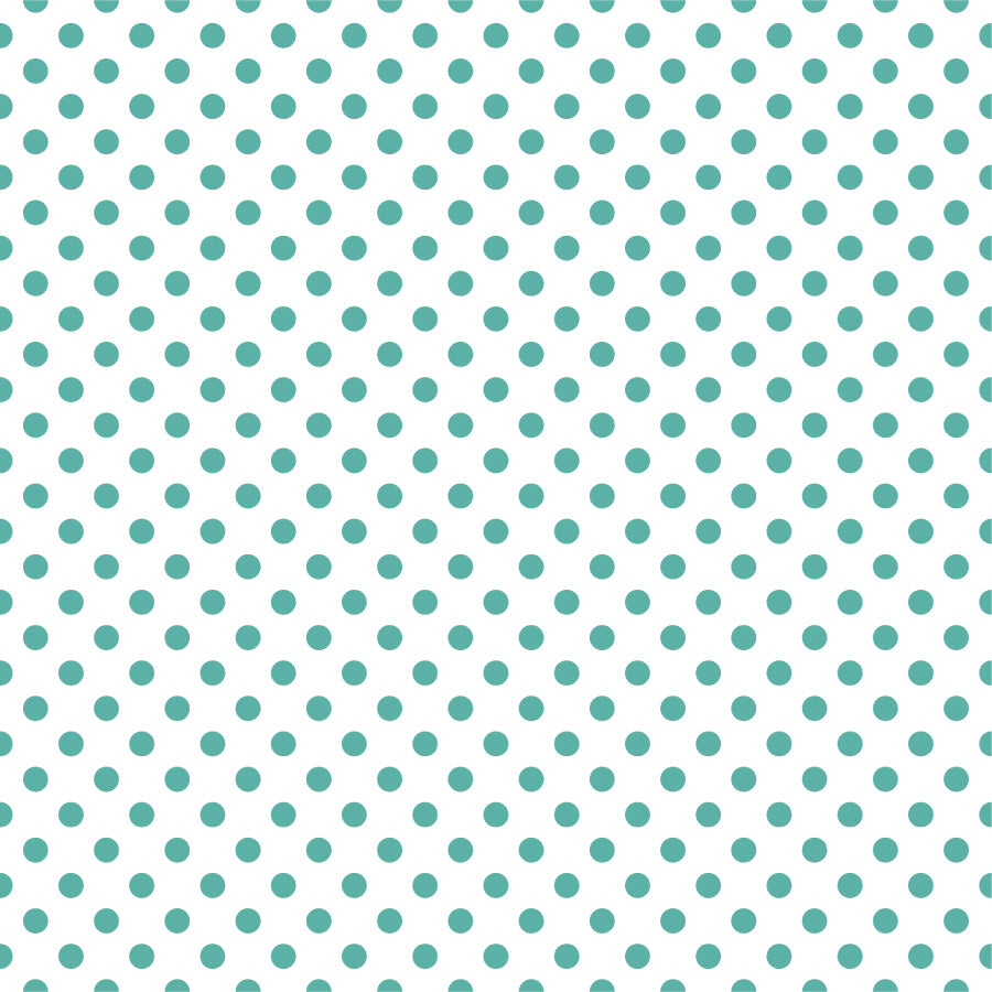 【DOT-S-07 / ドット柄ブルーグリーン】 貼ってはがせるシール壁紙