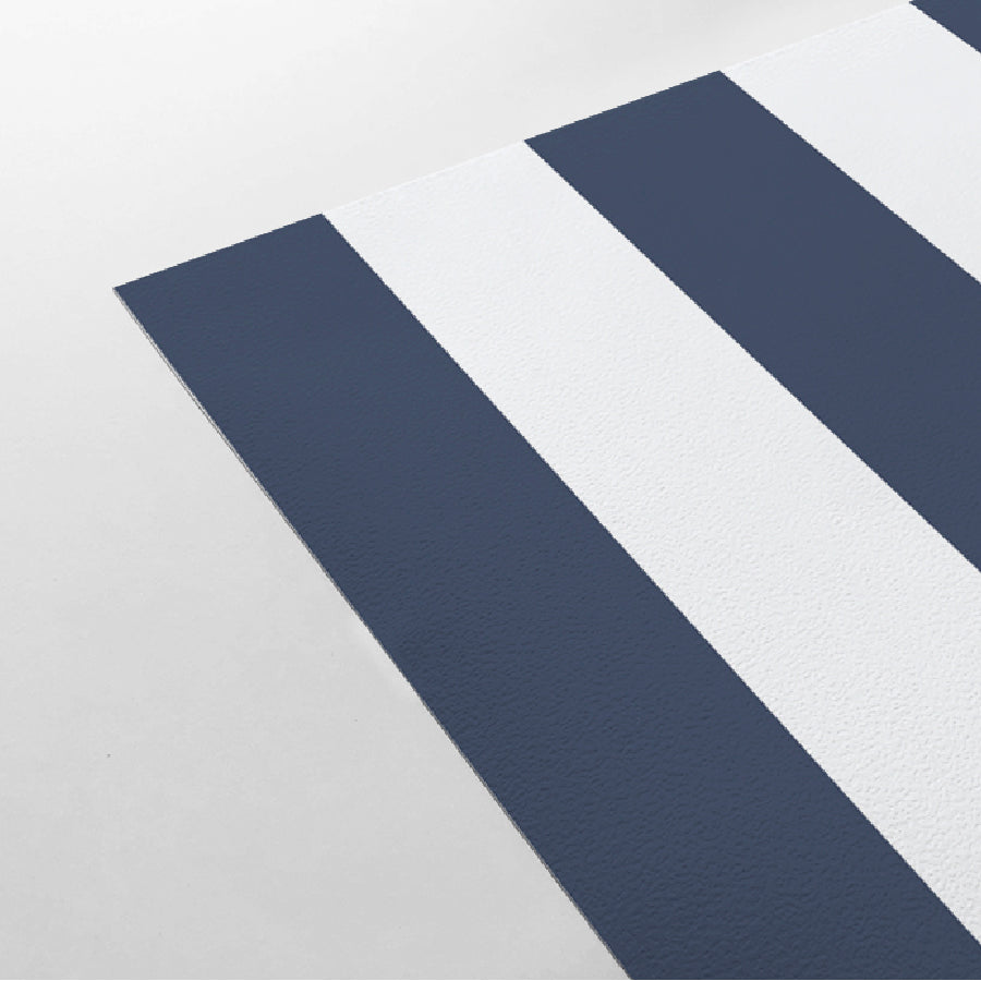 【Stripe-L-09 / ストライプ柄ネイビー】 貼ってはがせるシール壁紙