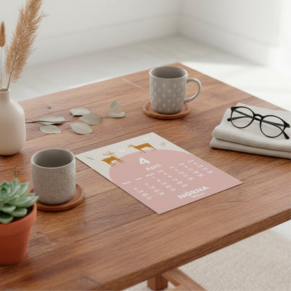 2026年カレンダー 貼ってはがせるシール NORNA