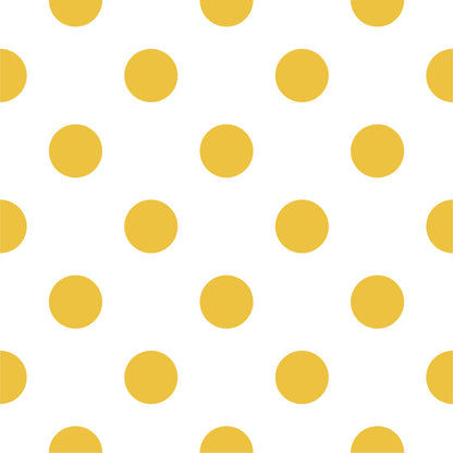 【DOT-L-05 / ドット柄イエロー】 貼ってはがせるシール壁紙