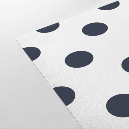 【DOT-L-09 / ドット柄ネイビー】 貼ってはがせるシール壁紙