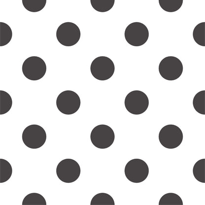 【DOT-L-11 / ドット柄ブラック】 貼ってはがせるシール壁紙