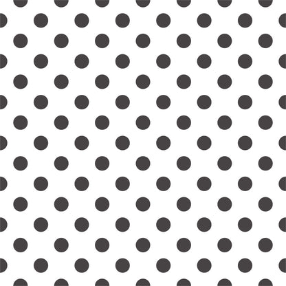 【DOT-M-11 / ドット柄ブラック】 貼ってはがせるシール壁紙