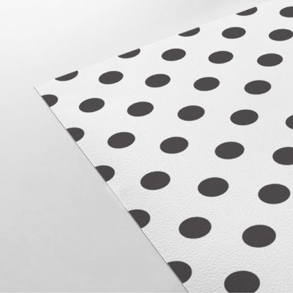 【DOT-M-11 / ドット柄ブラック】 貼ってはがせるシール壁紙