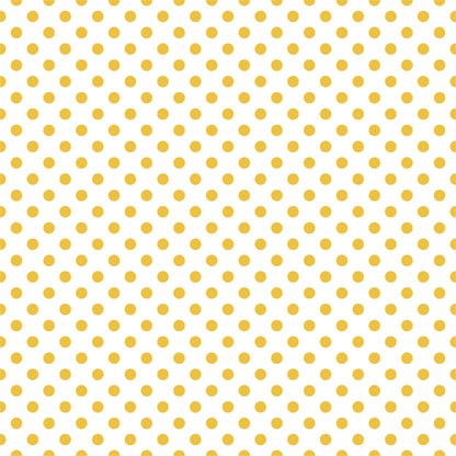 【DOT-S-05 / ドット柄イエロー】 貼ってはがせるシール壁紙