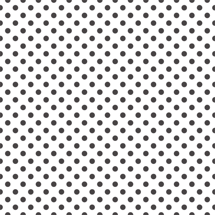 【DOT-S-11 / ドット柄ブラック】 貼ってはがせるシール壁紙