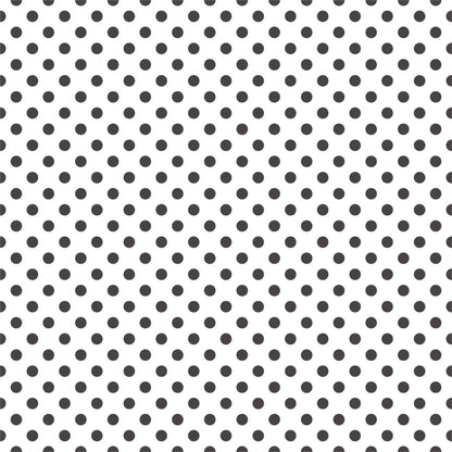 【DOT-S-11 / ドット柄ブラック】 貼ってはがせるシール壁紙