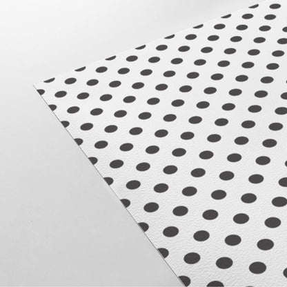【DOT-S-11 / ドット柄ブラック】 貼ってはがせるシール壁紙