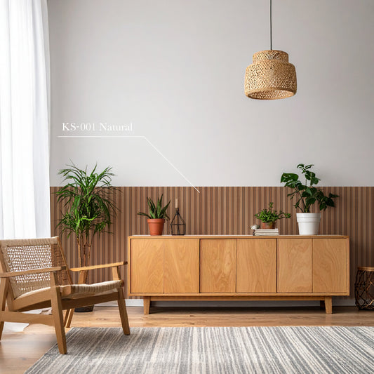 貼ってはがせる 腰壁シート 木目 KS-001/Natural 【W45cm×H85cm】