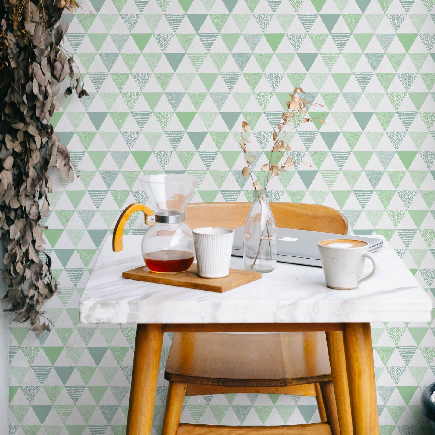【Nordic-1006 / Pale Green】 貼ってはがせるシール壁紙 北欧 ペールグリーン