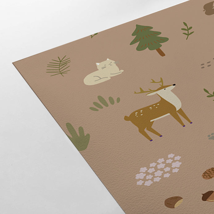 【Norna-002/ まどろみ】 貼ってはがせるシール壁紙 動物柄 puu.tuuliコラボ