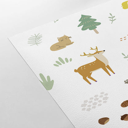 【Norna-003/ ひだまり】 貼ってはがせるシール壁紙 動物柄 puu.tuuliコラボ