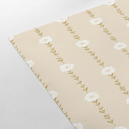 【Norna-011/きなこ】 貼ってはがせるシール壁紙 花柄 puu.tuuliコラボ