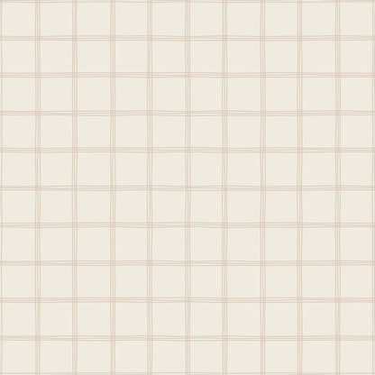 【Norna-016/しなもん】 貼ってはがせるシール壁紙 チェック柄 puu.tuuliコラボ