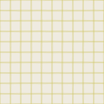 【Norna-017/ばなな】 貼ってはがせるシール壁紙 チェック柄 puu.tuuliコラボ