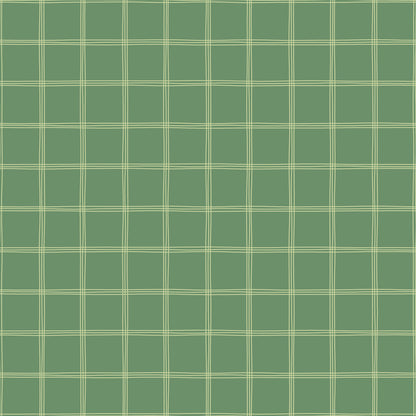 【Norna-019/まっちゃ】 貼ってはがせるシール壁紙 チェック柄 puu.tuuliコラボ