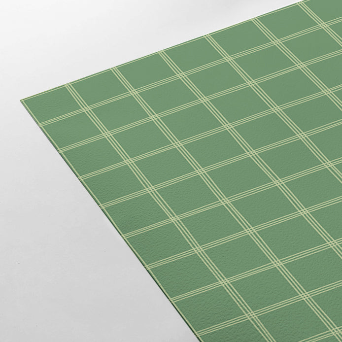 【Norna-019/まっちゃ】 貼ってはがせるシール壁紙 チェック柄 puu.tuuliコラボ