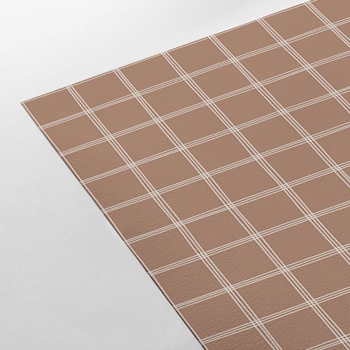 【Norna-020/ここあ】 貼ってはがせるシール壁紙 チェック柄 puu.tuuliコラボ