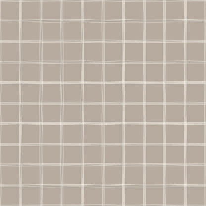 【Norna-021/らて】 貼ってはがせるシール壁紙 チェック柄 puu.tuuliコラボ