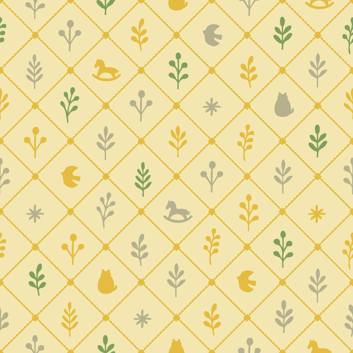 【Norna-029/ゆず】 貼ってはがせるシール壁紙 チェック柄 puu.tuuliコラボ