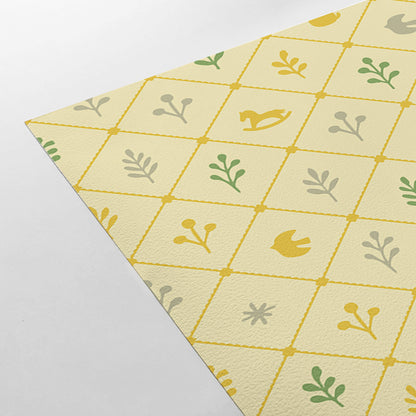 【Norna-029/ゆず】 貼ってはがせるシール壁紙 チェック柄 puu.tuuliコラボ