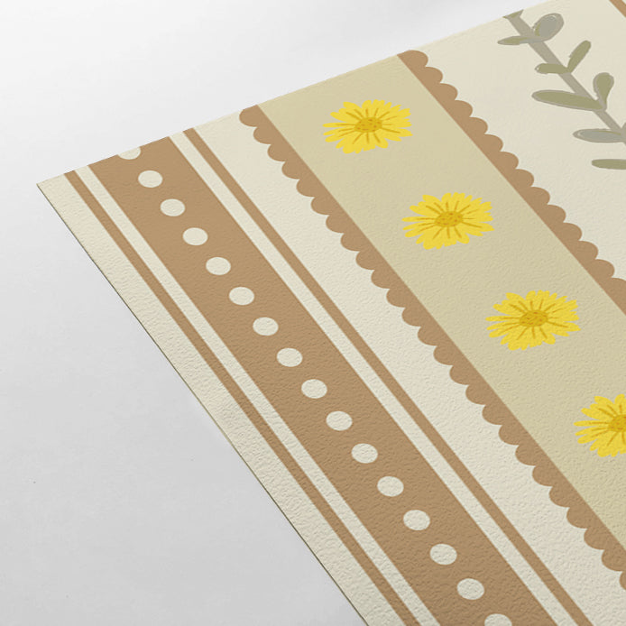 【Norna-033/ぬくもりのにわ】 貼ってはがせるシール壁紙 ボーダー柄 puu.tuuliコラボ