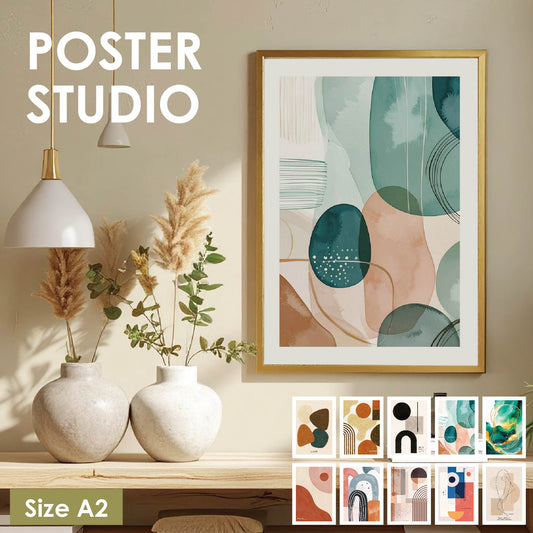 【POSTER STUDIO】アートポスター【抽象アート10種類】