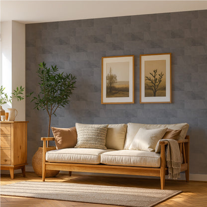 【S.tone-004 / Basalt Gray】 貼ってはがせるシール壁紙 タイル