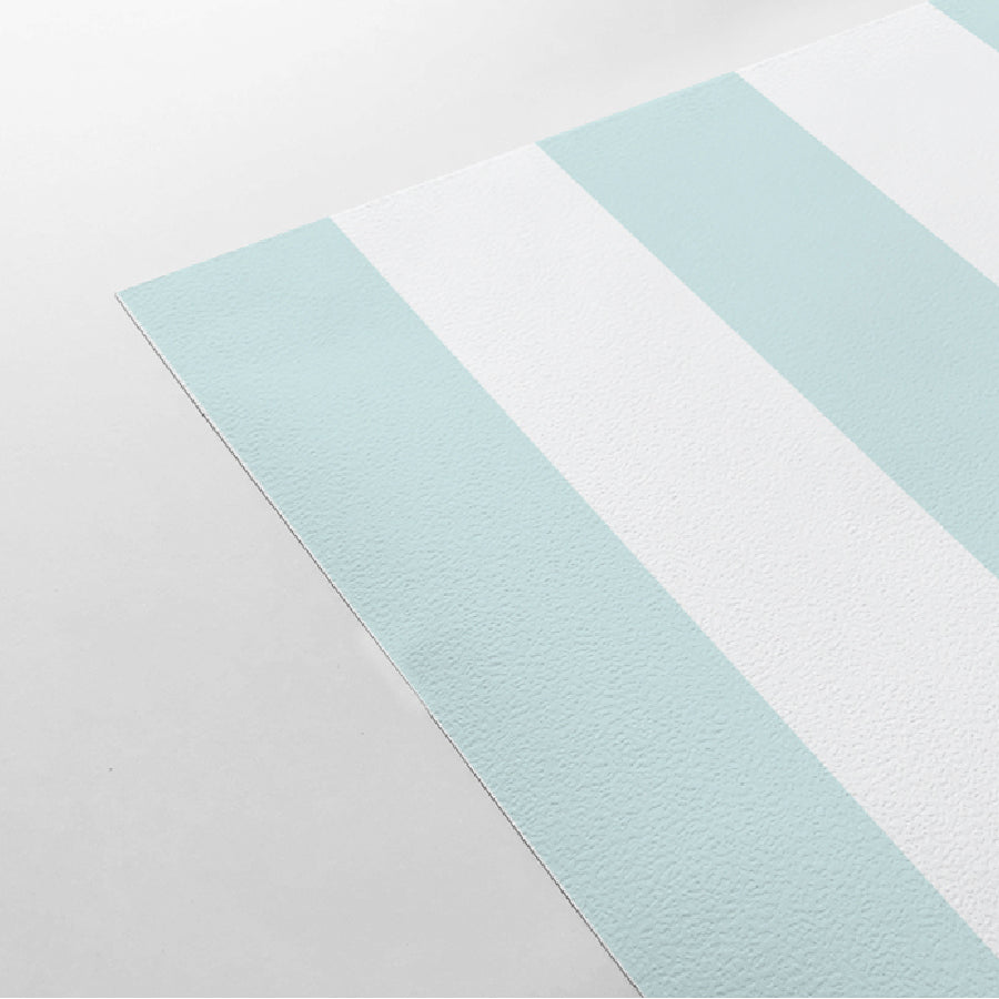【Stripe-L-08 / ストライプ柄ライトブルー】 貼ってはがせるシール壁紙