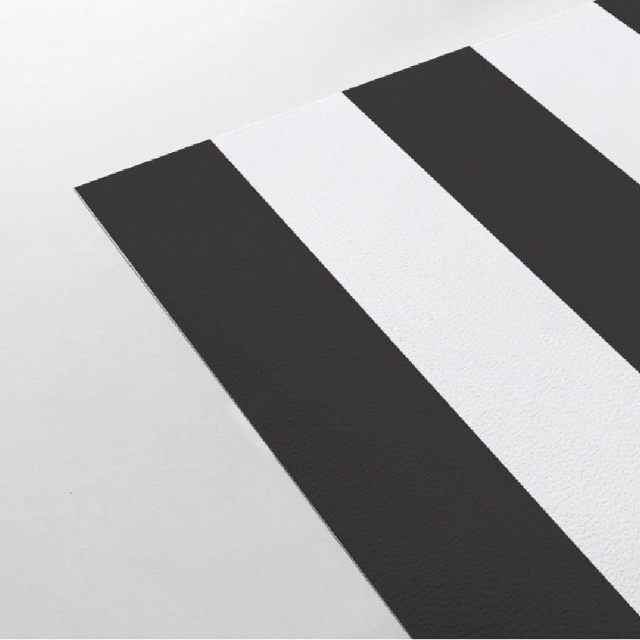 【Stripe-L-11 / ストライプ柄ブラック】 貼ってはがせるシール壁紙