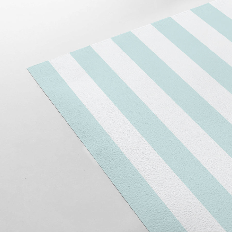 【Stripe-M-08 / ストライプ柄ライトブルー】 貼ってはがせるシール壁紙