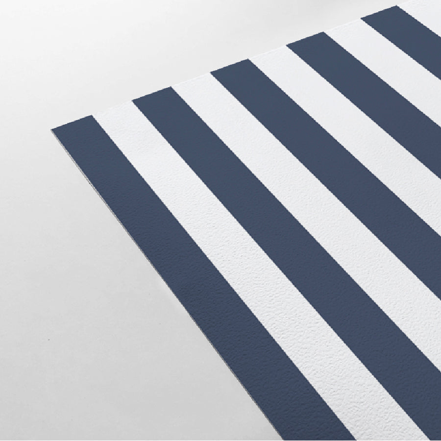 【Stripe-M-09 / ストライプ柄ネイビー】 貼ってはがせるシール壁紙