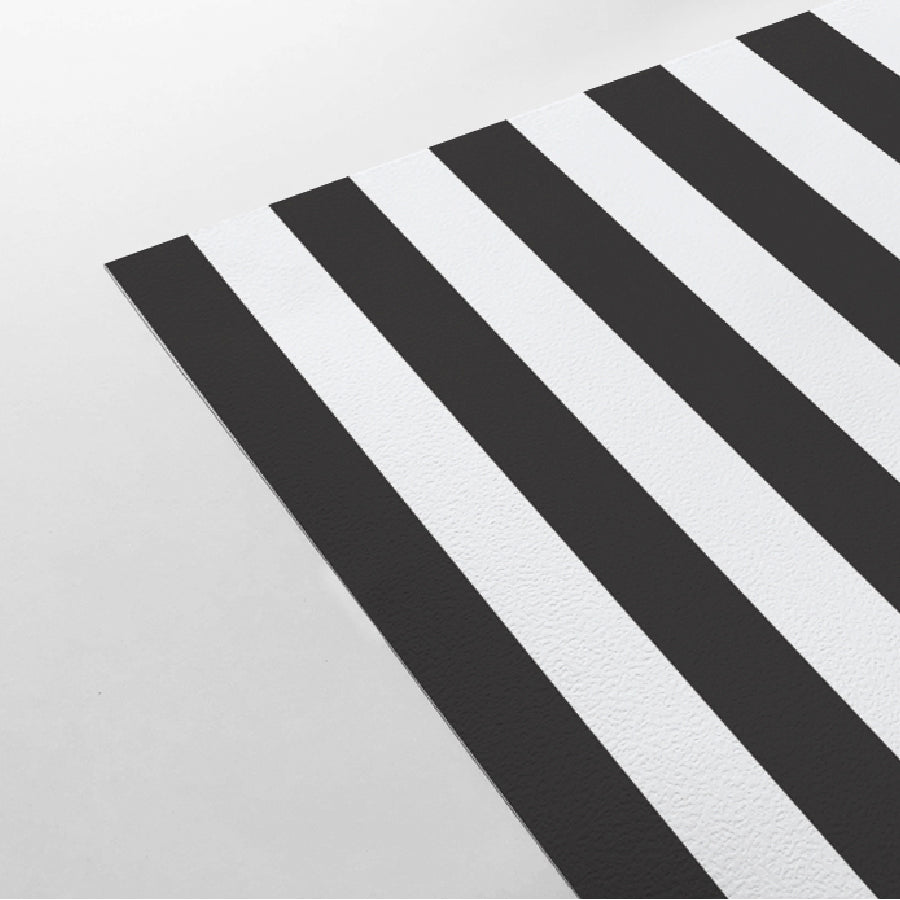 【Stripe-M-11 / ストライプ柄ブラック】 貼ってはがせるシール壁紙