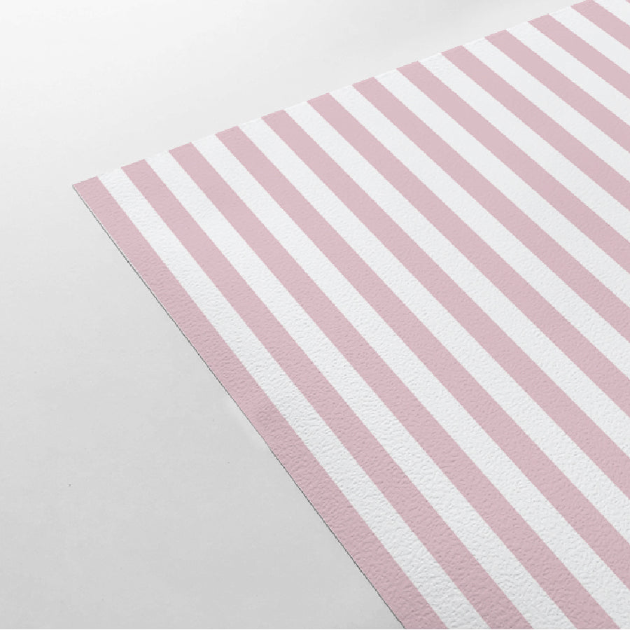 【Stripe-S-02 / ストライプ柄ピンク】 貼ってはがせるシール壁紙