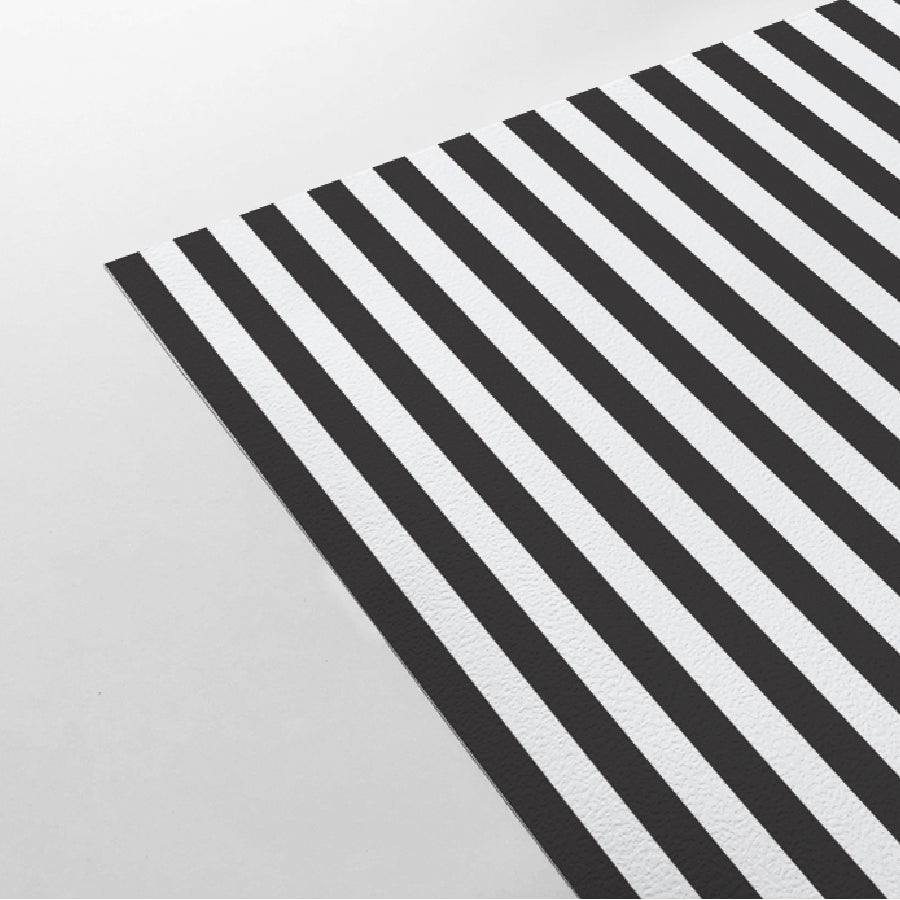 【Stripe-S-11 / ストライプ柄ブラック】 貼ってはがせるシール壁紙