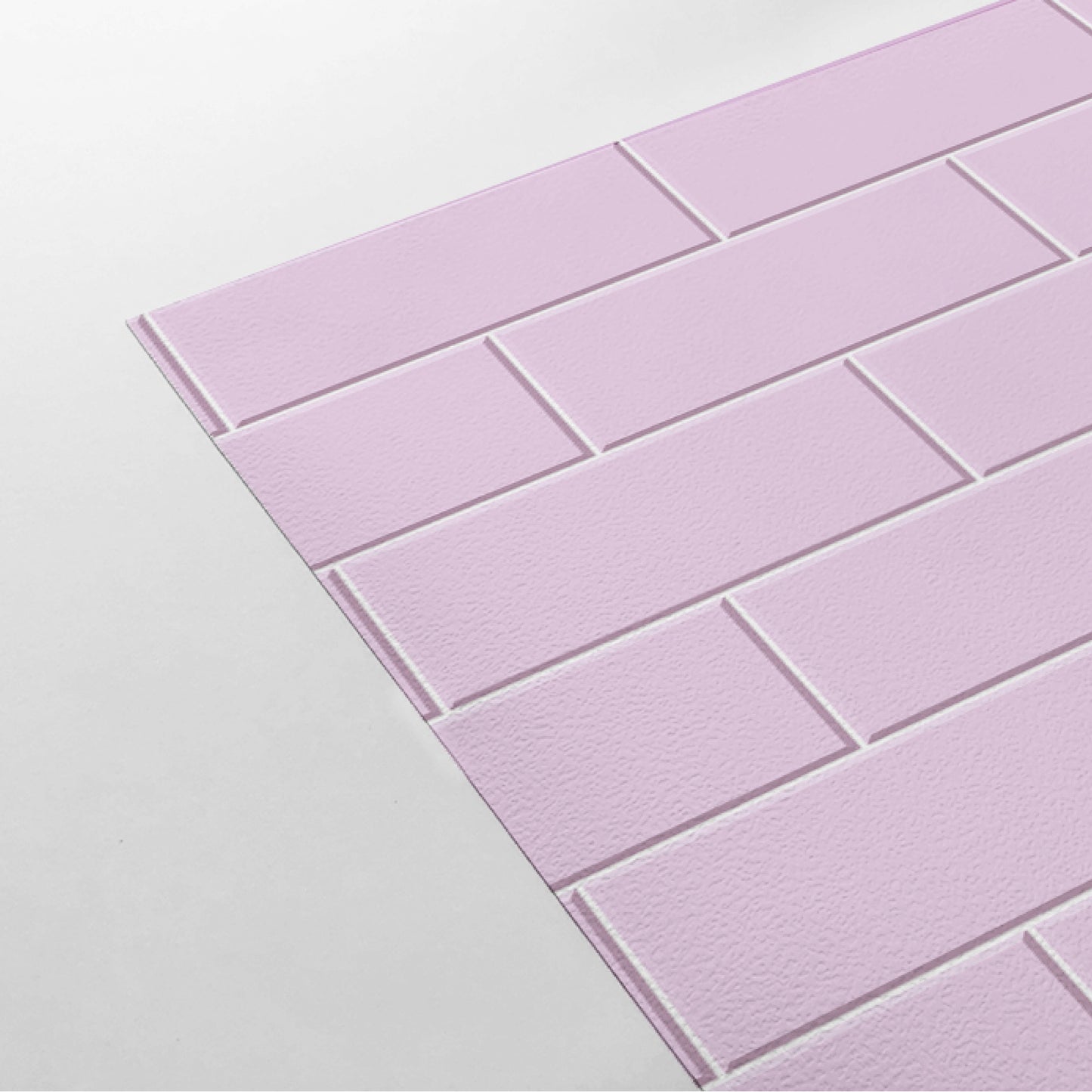 【Tile-1006 / タイル柄パープル】 貼ってはがせるシール壁紙 パープル